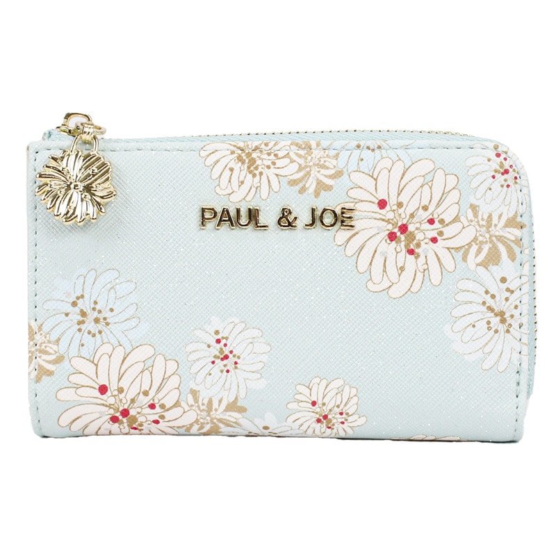 キーケース レディース 花 PAUL&JOE ACCESSOIRES ポール&ドジョー アクセソワ クリザンテーム カード入れ スマートキー 鍵入れ リニューアル版 pja-w975