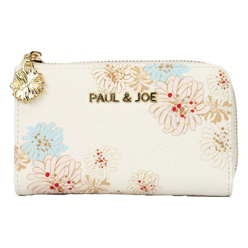 キーケース レディース 花 PAUL&JOE ACCESSOIRES ポール&ドジョー アクセソワ クリザンテーム カード入れ スマートキー 鍵入れ リニューアル版 pja-w975