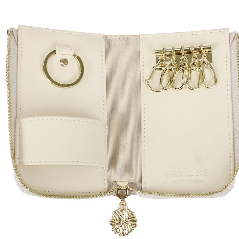 キーケース レディース 花 PAUL&JOE ACCESSOIRES ポール&ドジョー アクセソワ クリザンテーム カード入れ スマートキー 鍵入れ リニューアル版 pja-w975