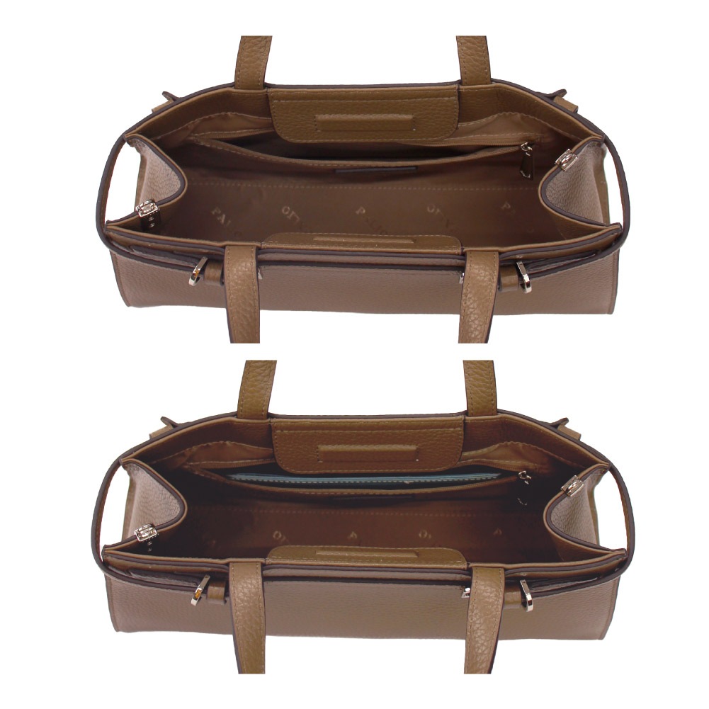 PALIO fortuna ショルダーバッグ ハンドバッグ ベルトモチーフ 2WAY 本革 935-pa-243 LWGゴールド認定