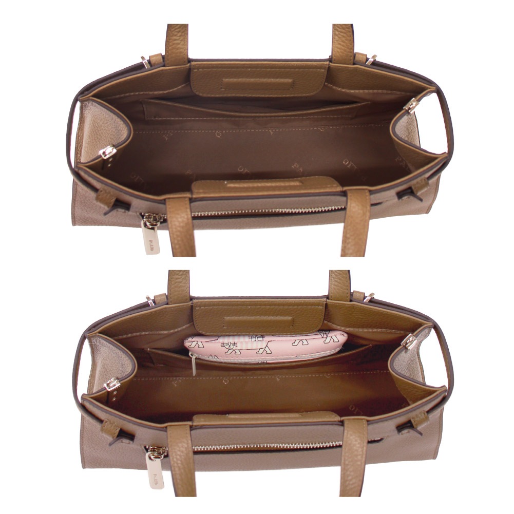 PALIO fortuna ショルダーバッグ ハンドバッグ ベルトモチーフ 2WAY 本革 935-pa-243 LWGゴールド認定