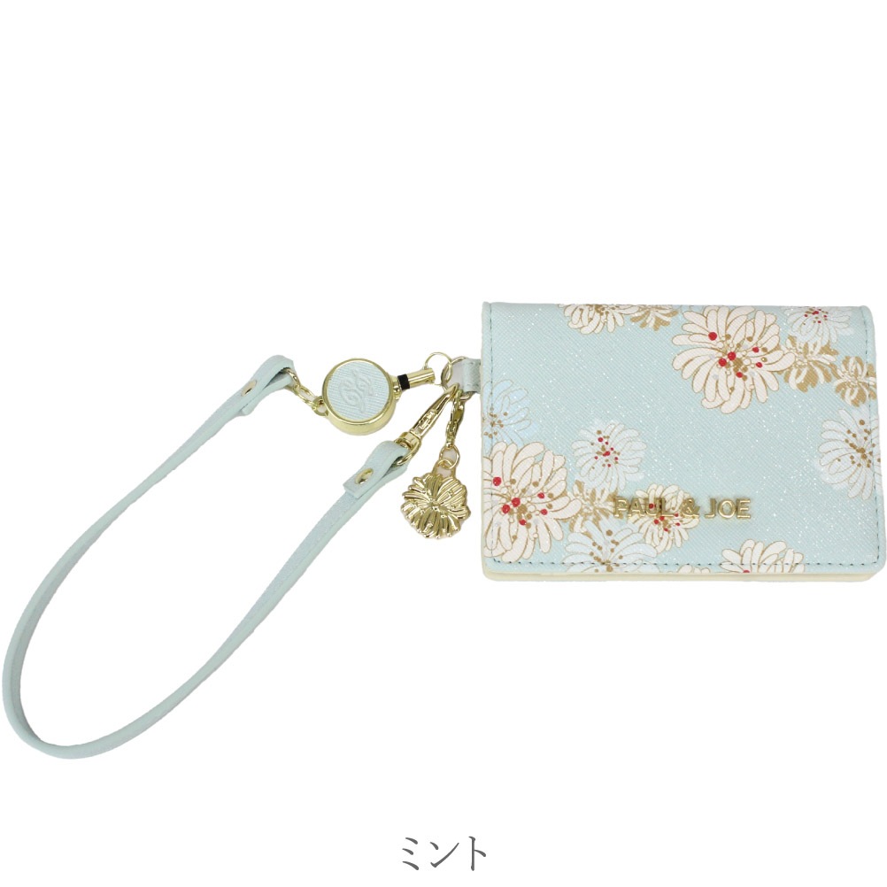 PAUL&JOE ポールアンドジョー パスケース リール付き pja-w974