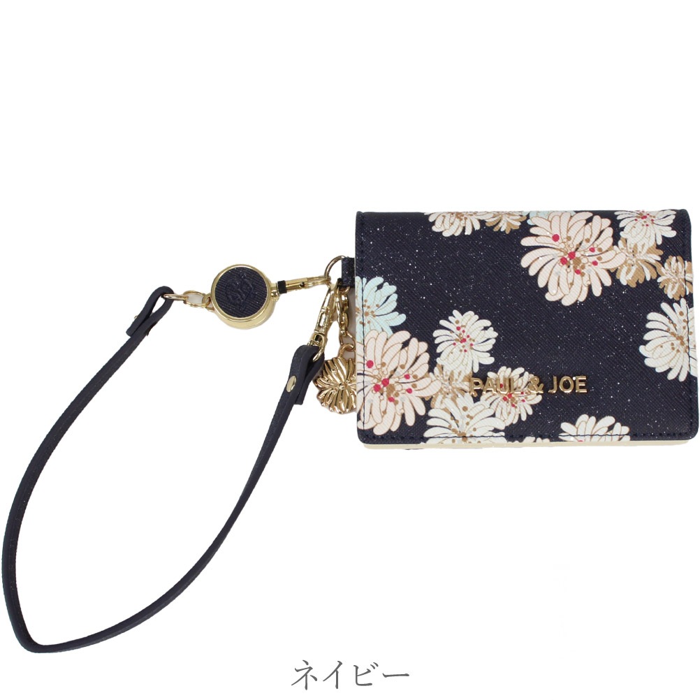 PAUL&JOE ポールアンドジョー パスケース リール付き pja-w974