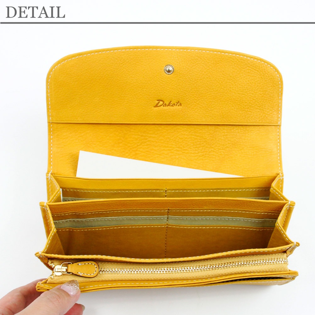 Dakota ダコタ 長財布 イデーア 小銭入れ付き長財布 0030181 レディース 財布 かぶせ 本革 レザー SDGs ゼオライト鞣し ギフト