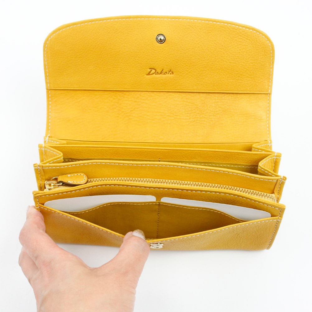 Dakota ダコタ 長財布 イデーア 小銭入れ付き長財布 0030181 レディース 財布 かぶせ 本革 レザー SDGs ゼオライト鞣し ギフト