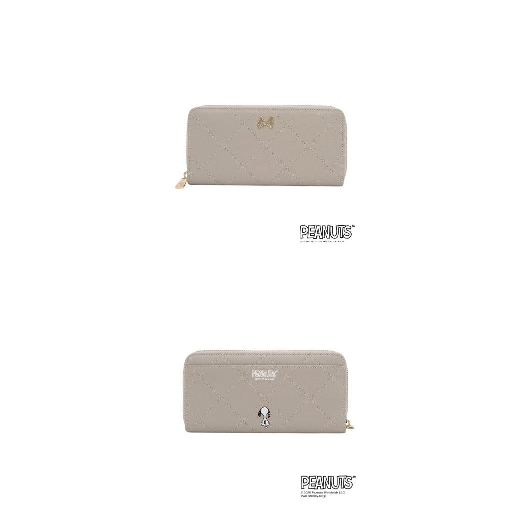 CLATHAS クレイサス 財布 スヌーピーコラボ スヌーピー長財布 スヌーピー コラボ ラウンドファスナー長財布 牛革 レディース 大容量 カードたくさん PEANUTS コレクション 190510