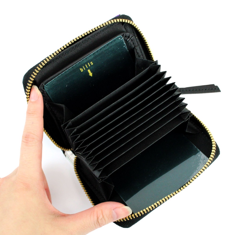 perche ペルケ 富永ボンド コラボ 折り財布 財布 レディース じゃばら ランド レザー 本革 牛革 おしゃれ 人と被らない 08-06-04050