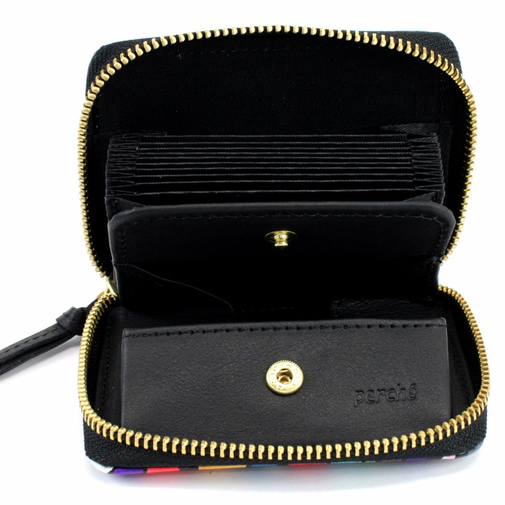 perche ペルケ 富永ボンド コラボ 折り財布 財布 レディース じゃばら ランド レザー 本革 牛革 おしゃれ 人と被らない 08-06-04050