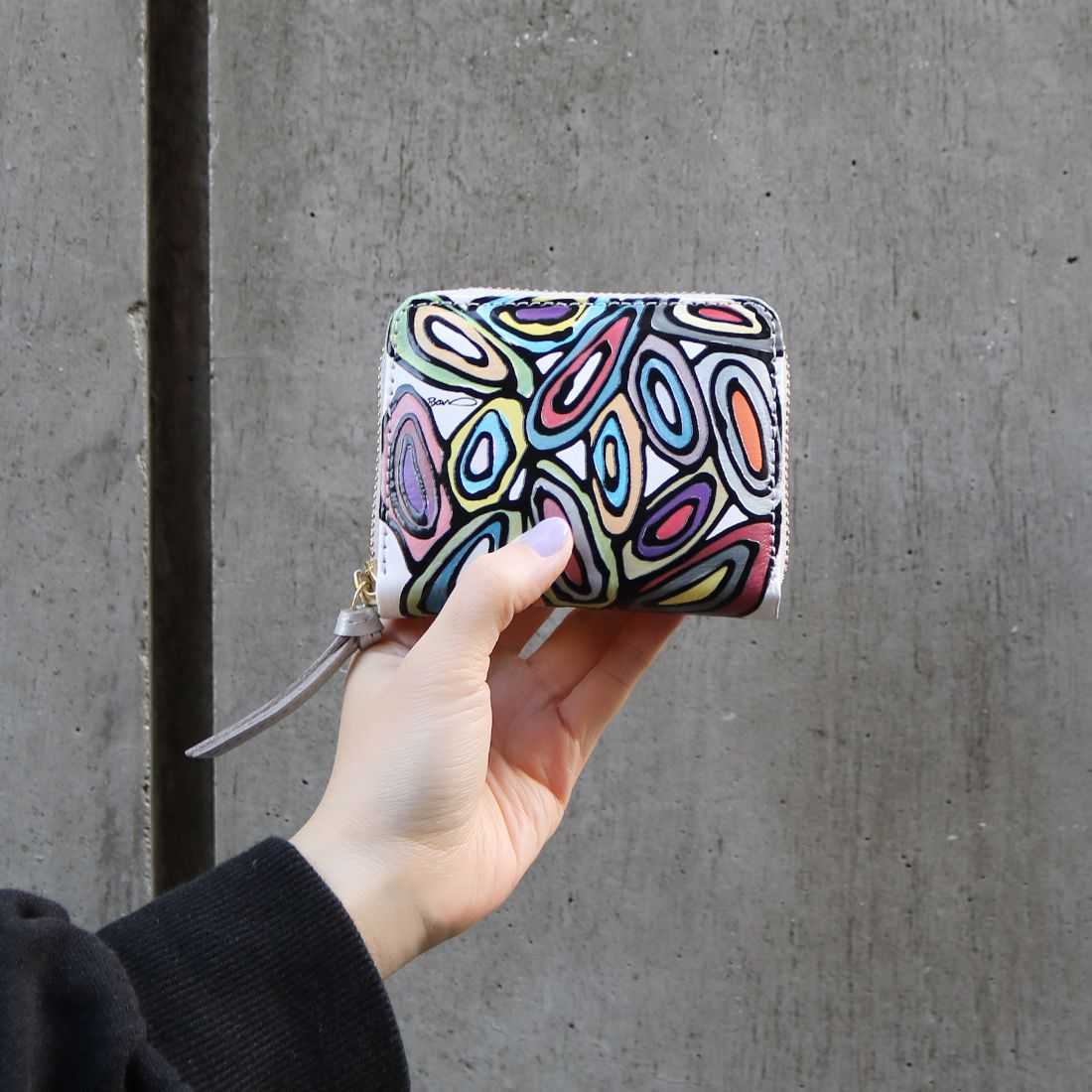 perche ペルケ 富永ボンド コラボ 折り財布 財布 レディース じゃばら ランド レザー 本革 牛革 おしゃれ 人と被らない 08-06-04050