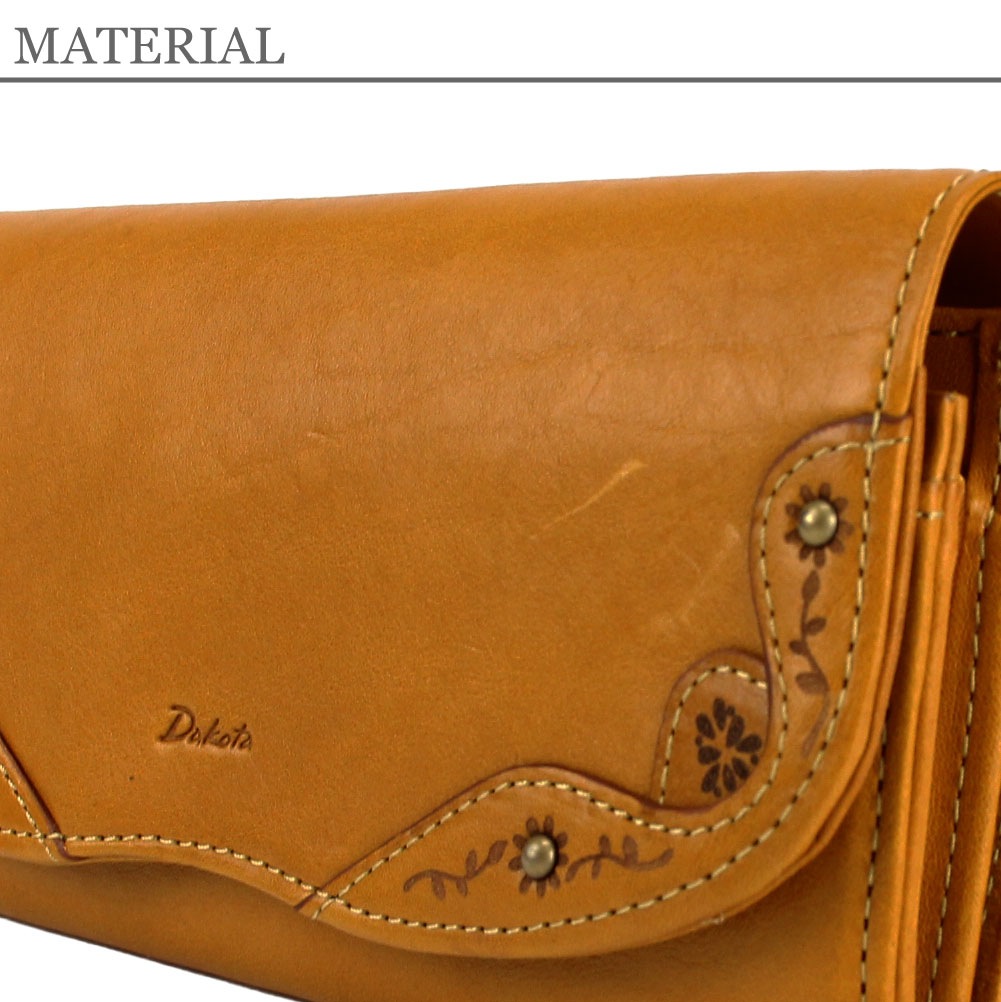 Dakota ダコタ マーゴット 0031602 フラップ 財布 レディース ブランド 本革 レザー イタリアンレザー 花 牛革 革 被せ長財布