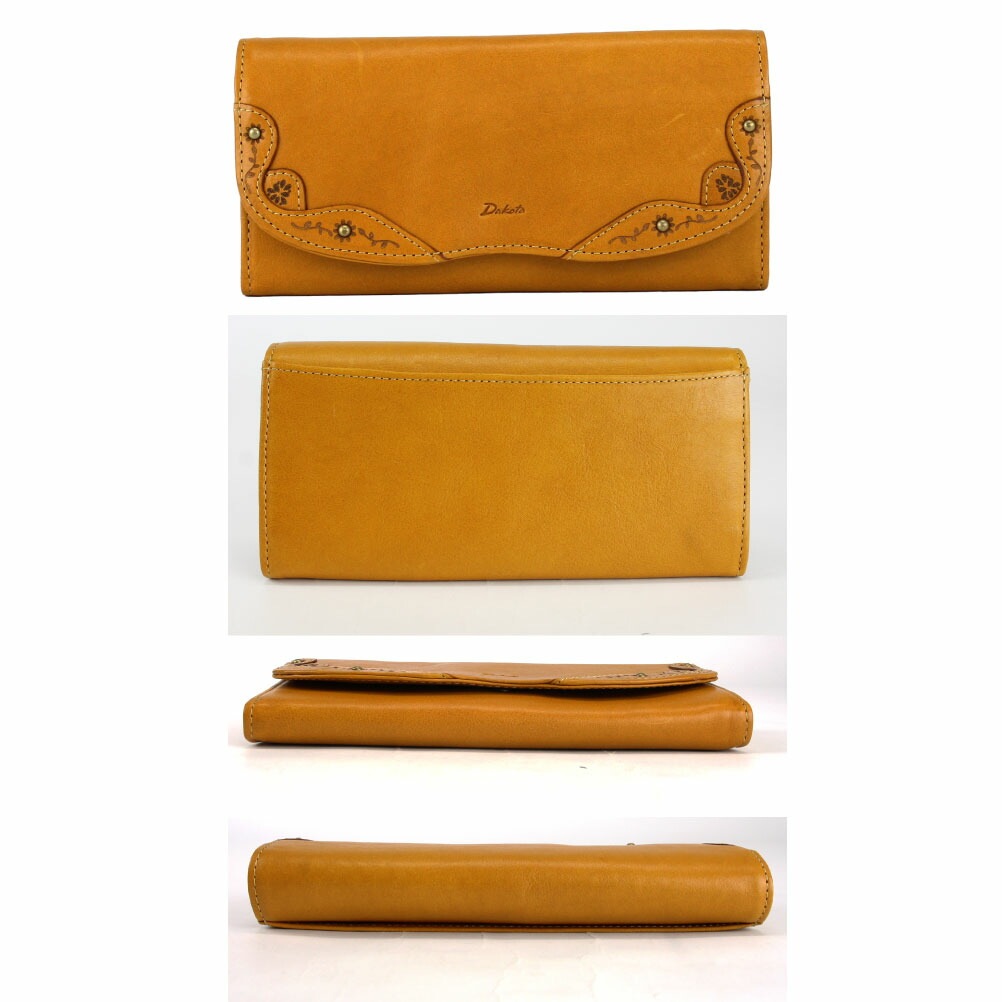 Dakota ダコタ マーゴット 0031602 フラップ 財布 レディース ブランド 本革 レザー イタリアンレザー 花 牛革 革 被せ長財布