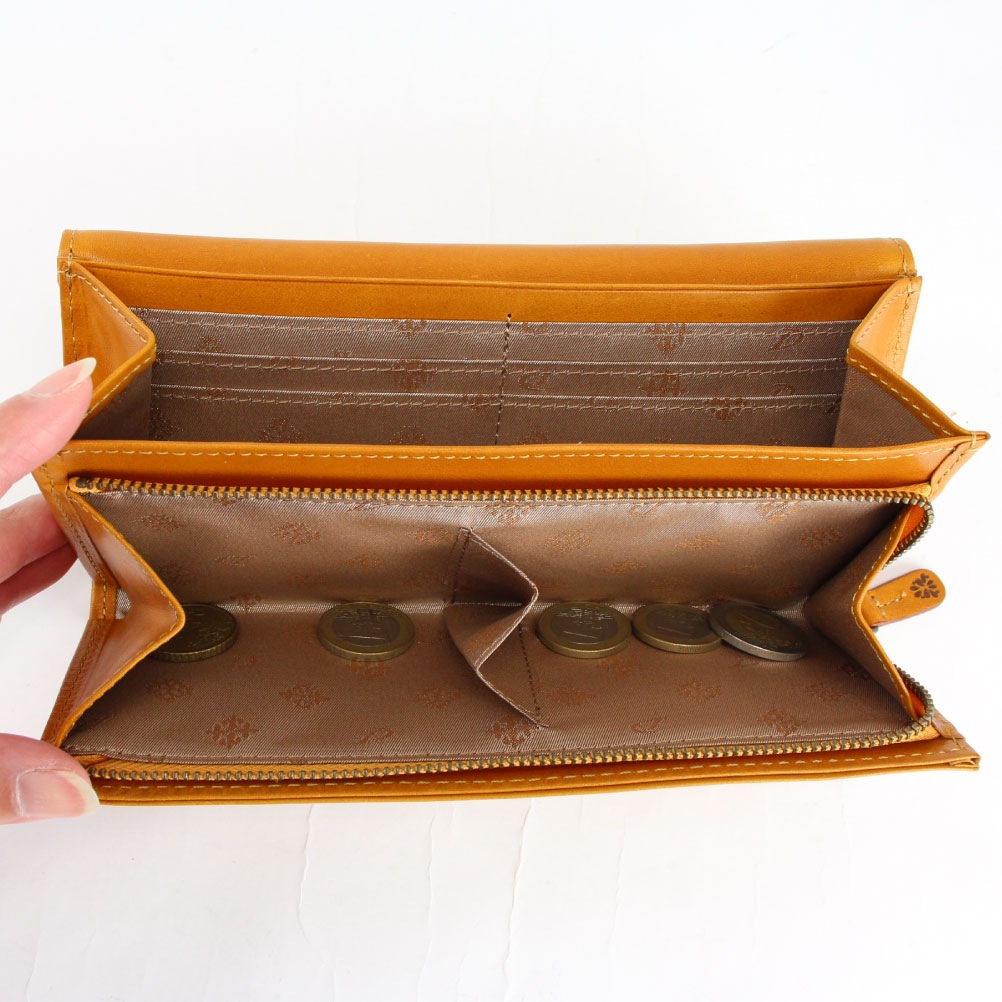 Dakota ダコタ マーゴット 0031602 フラップ 財布 レディース ブランド 本革 レザー イタリアンレザー 花 牛革 革 被せ長財布