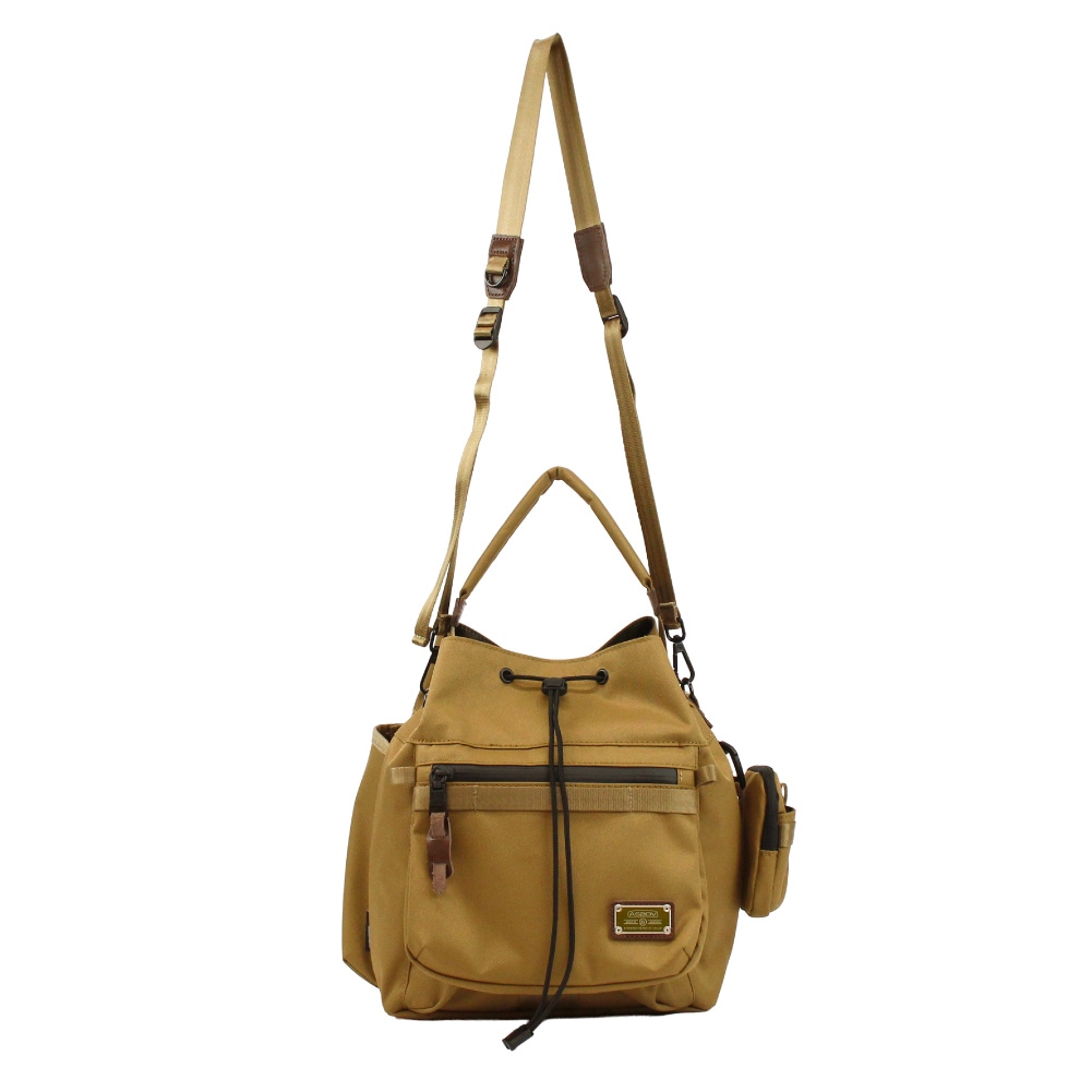 AS2OV アッソブ ショルダーバッグ 巾着ショルダー 斜め掛け メンズ レディース ナイロン コーデュラドビー CORDURA DOBBY 305D 061423