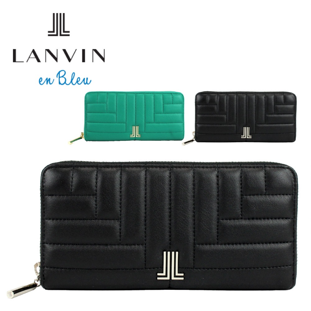 LANVIN en Bleu ランバンオンブルー 財布 長財布 レディース 本革 牛革 ラウンドファスナー ベルシー ブランド 482660
