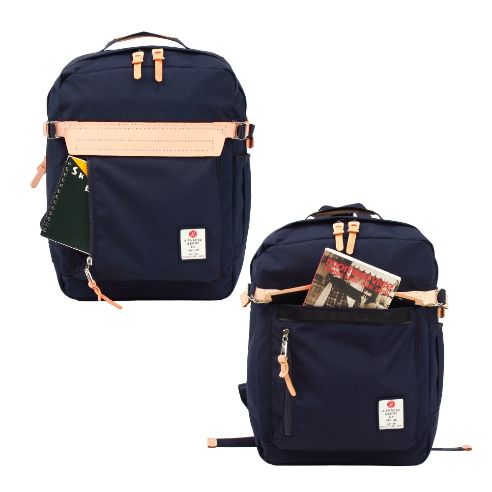 SALE 30% OFF アッソブ AS2OV リュックサック バックパック メンズ リュック PC 通勤 通学 ビジネス 旅行 トラベル ハイデンシティ レザー ナイロン HIGHDENSITY SQUARE BACKPACK 152325