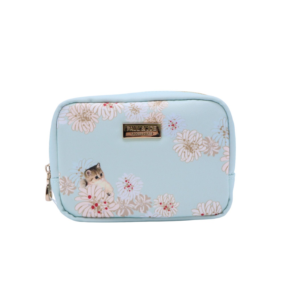新作予約 PAUL&JOE ACCESSOIRES ポール&ジョー 化粧ポーチ メイクポーチ 小さめ レディース クリザンテーム＆ヌネットプリント ポルジョ クリザンテーム ヌネット ポーチ コンパクト コスメ収納 ブランド pja-p1352 正規販売店【2月24日入荷予定】