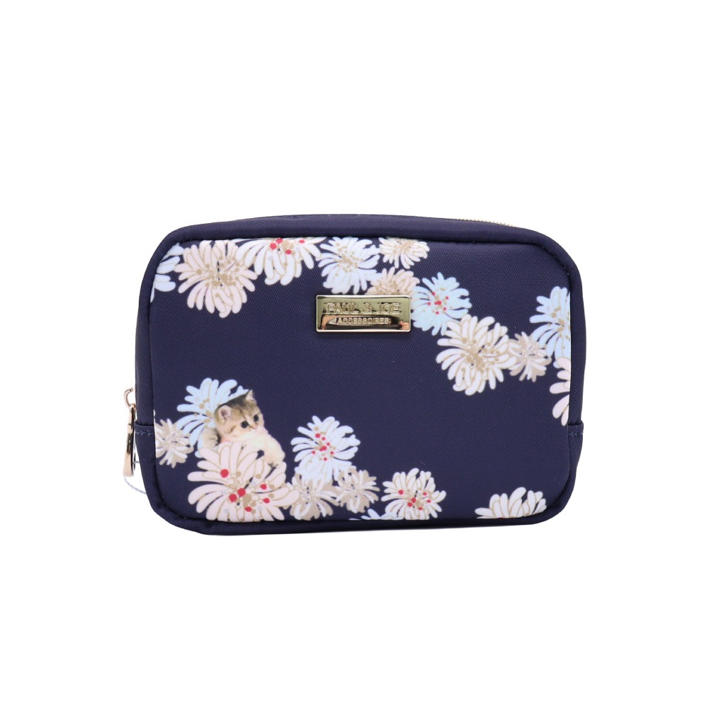 新作予約 PAUL&JOE ACCESSOIRES ポール&ジョー 化粧ポーチ メイクポーチ 小さめ レディース クリザンテーム＆ヌネットプリント ポルジョ クリザンテーム ヌネット ポーチ コンパクト コスメ収納 ブランド pja-p1352 正規販売店【2月24日入荷予定】