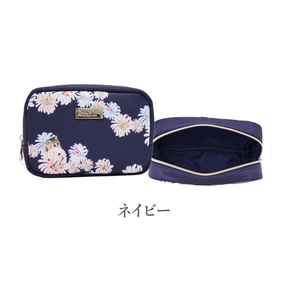 新作予約 PAUL&JOE ACCESSOIRES ポール&ジョー 化粧ポーチ メイクポーチ 小さめ レディース クリザンテーム＆ヌネットプリント ポルジョ クリザンテーム ヌネット ポーチ コンパクト コスメ収納 ブランド pja-p1352 正規販売店【2月24日入荷予定】