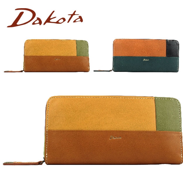 ★最終値下げ！【美品】ダコタ Dakota フィーロ 長財布　ブラウン Dakota ダコタ 長財布 ラウンド長財布 レディース ブランド