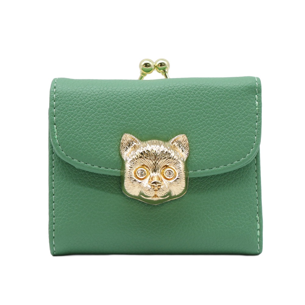 PAUL&JOE ACCESSOIRES ポールアンドジョー 3D CAT FACE 口金ミニ財布