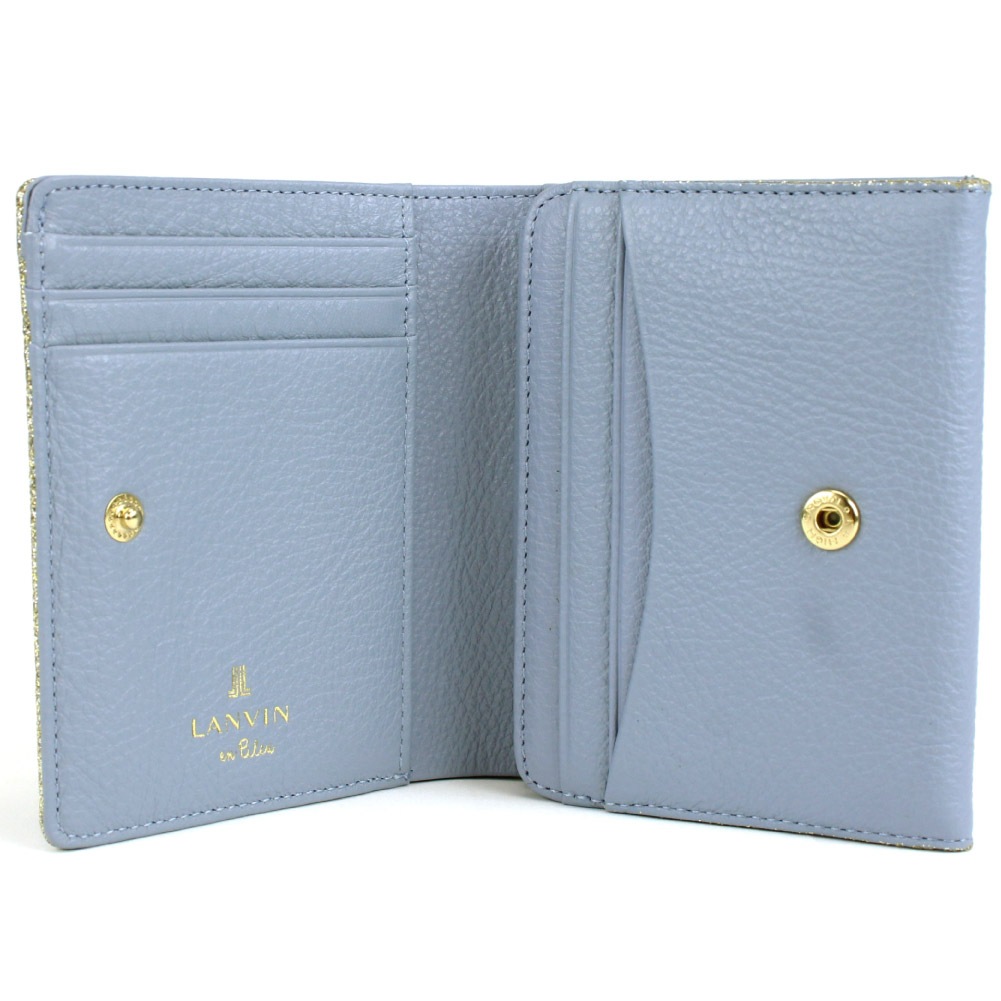 【新品 未使用】 LANVIN en Bleu二つ折り財布 LANVIN en Bleu ランバンオンブルー ゼブダ 二つ折り財布 小銭
