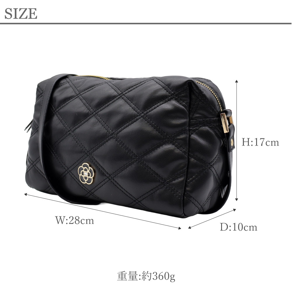 新作 クレイサス CLATHAS ショルダーバッグ レディース キルティング レザー フェイクレザー ショルダー バッグ 斜め掛け 肩掛け 大人 上品 きれいめ ブランド 2025年 秋冬 ブラック 黒 ルトレ 0190352