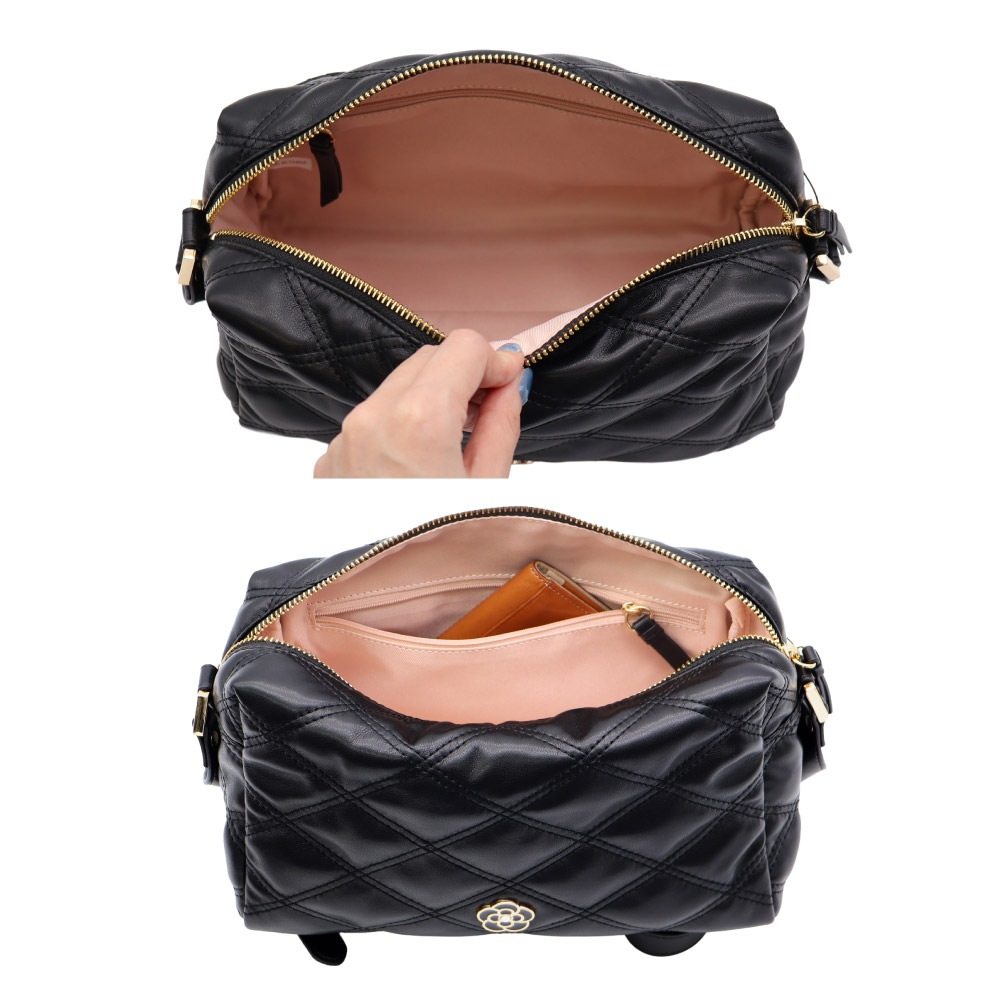 新作 クレイサス CLATHAS ショルダーバッグ レディース キルティング レザー フェイクレザー ショルダー バッグ 斜め掛け 肩掛け 大人 上品 きれいめ ブランド 2025年 秋冬 ブラック 黒 ルトレ 0190352