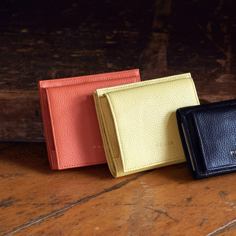 新作 PALIO Colore コローレ 本革 2つ折り財布 BOX型 paw-016