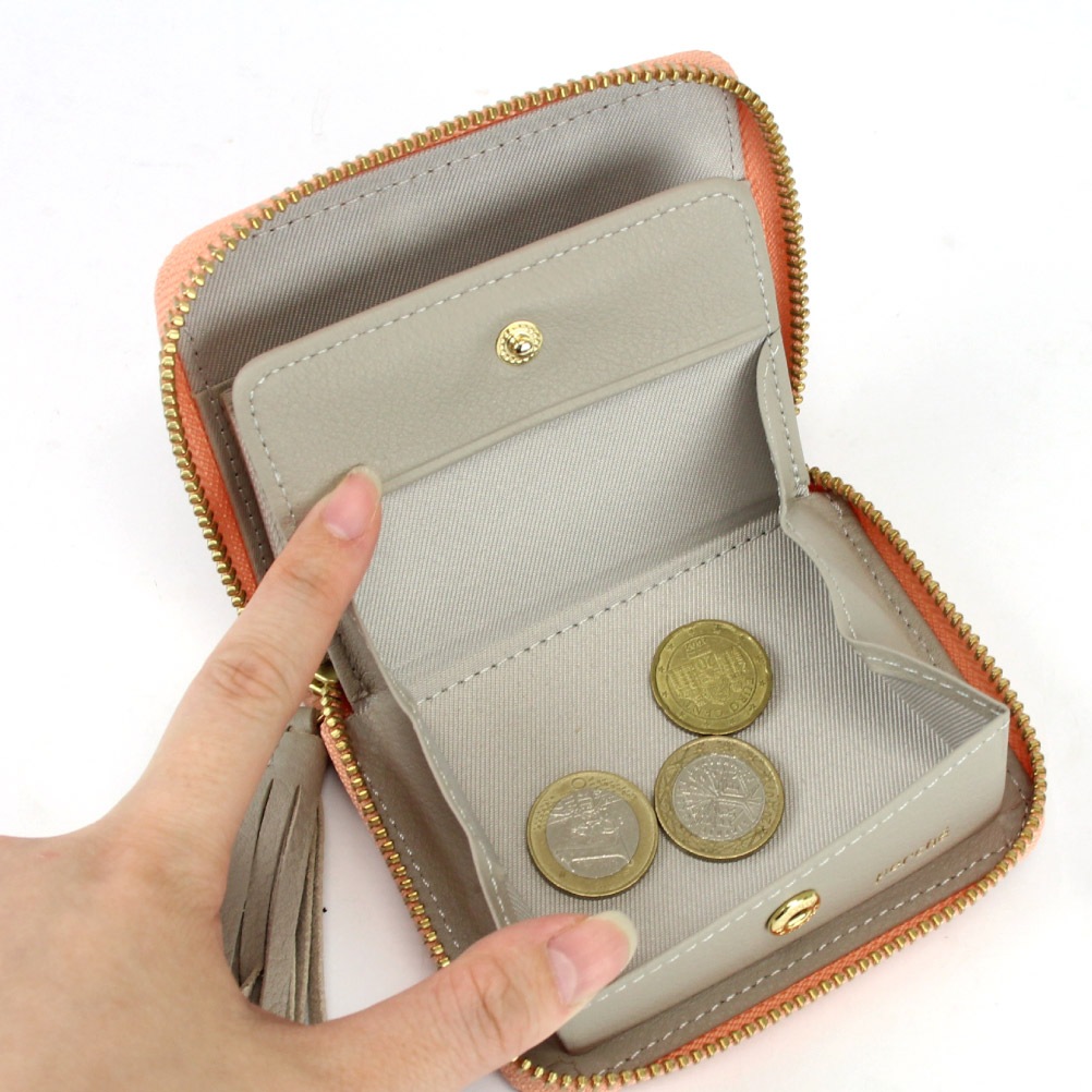 ペルケ perche 08-06-03910 二つ折り財布 アンビリオン 蛇腹 ジャバラ式 ミニウォレット ミニ財布  レディース 革 レザー 本革 牛革 スキミング防止