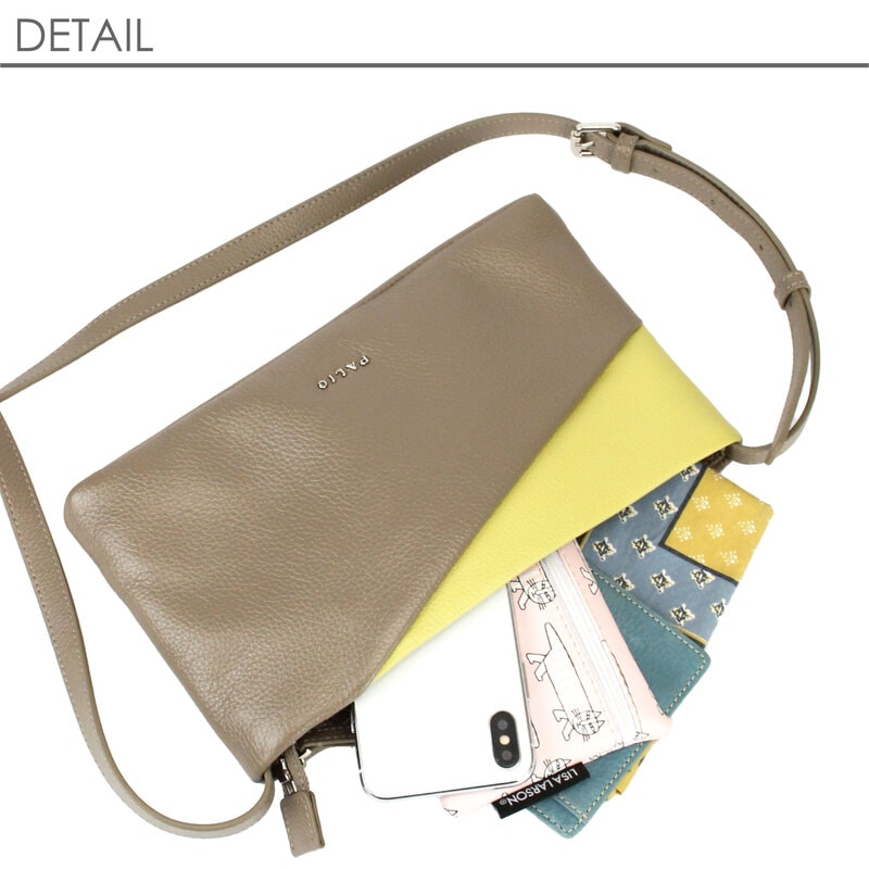 SALE30%OFF PALIO Adatto  バイカラー本革ショルダーバッグ  PA-230