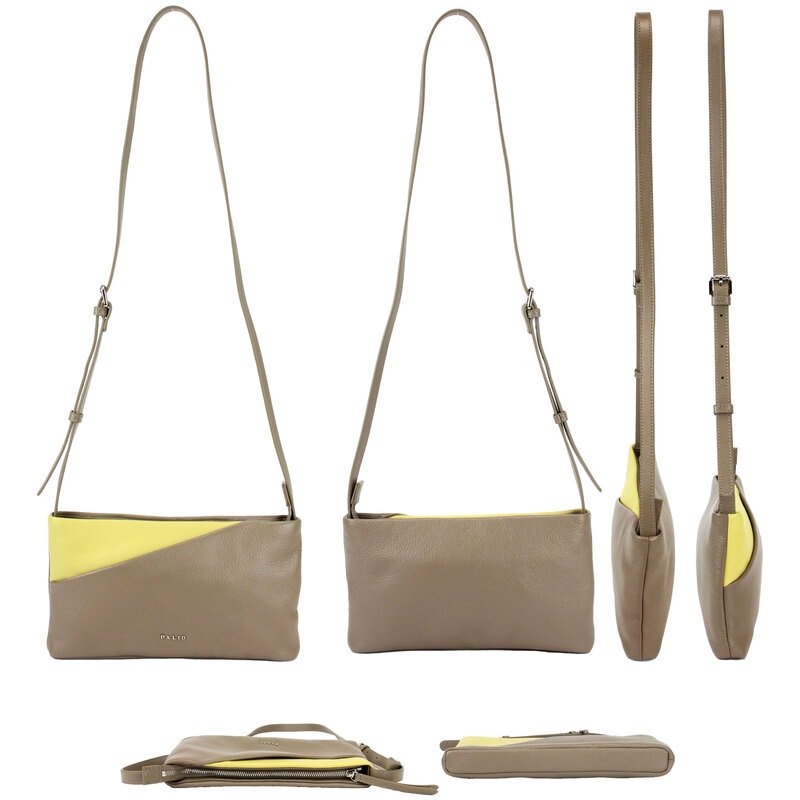 SALE30%OFF PALIO Adatto  バイカラー本革ショルダーバッグ  PA-230