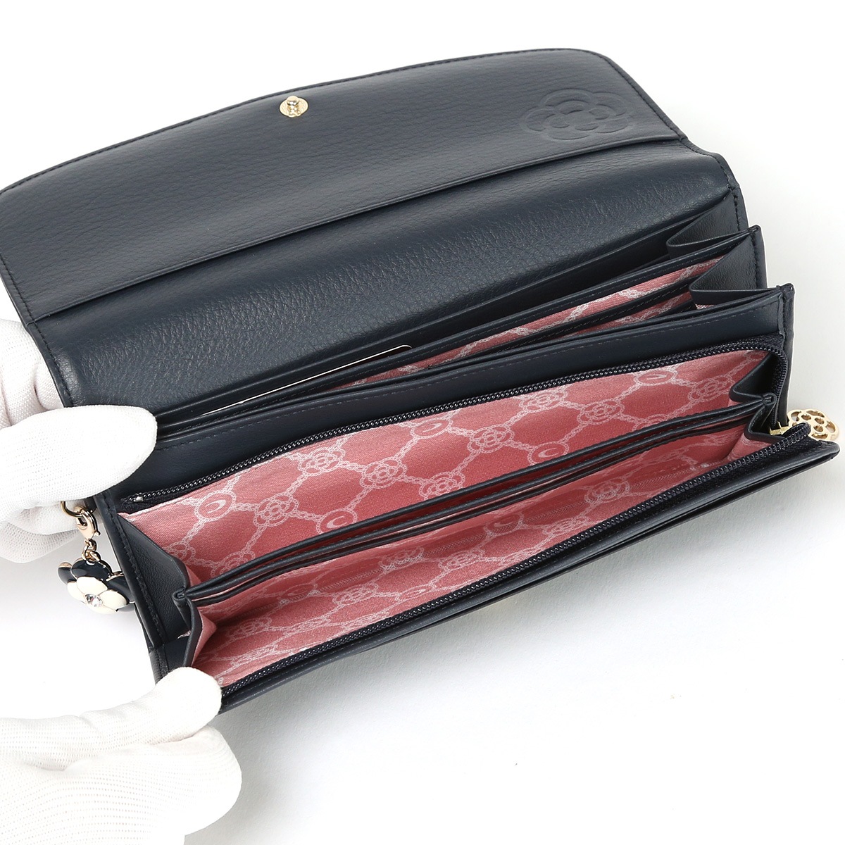 クレイサス 財布 長財布 CLATHAS フラップ 本革 ワッフル レザー 被せ かぶせ長財布 レディース ブランド 使いやすい 185430 190320