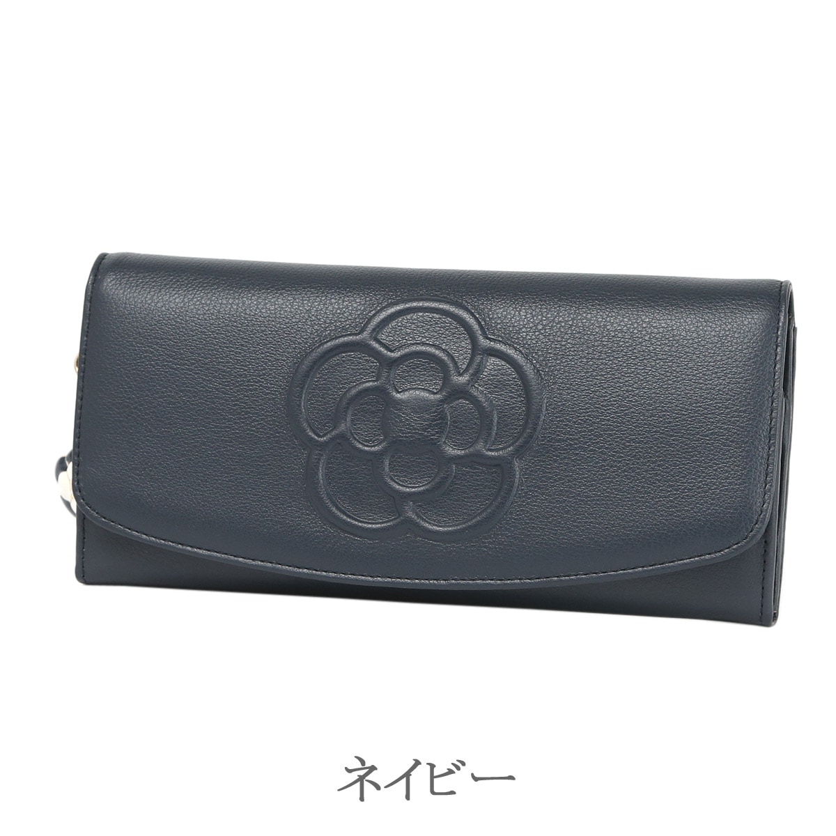 クレイサス 財布 長財布 CLATHAS フラップ 本革 ワッフル レザー
