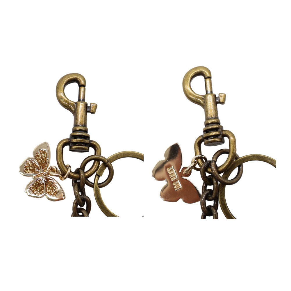 ANNA SUI アナスイ バッグチャーム レディース 2025年 秋冬 新作 ハート形 個性的 可愛い ブランド パープル ブラック 通勤 通学 ロッキンチャーム ギフト 318162