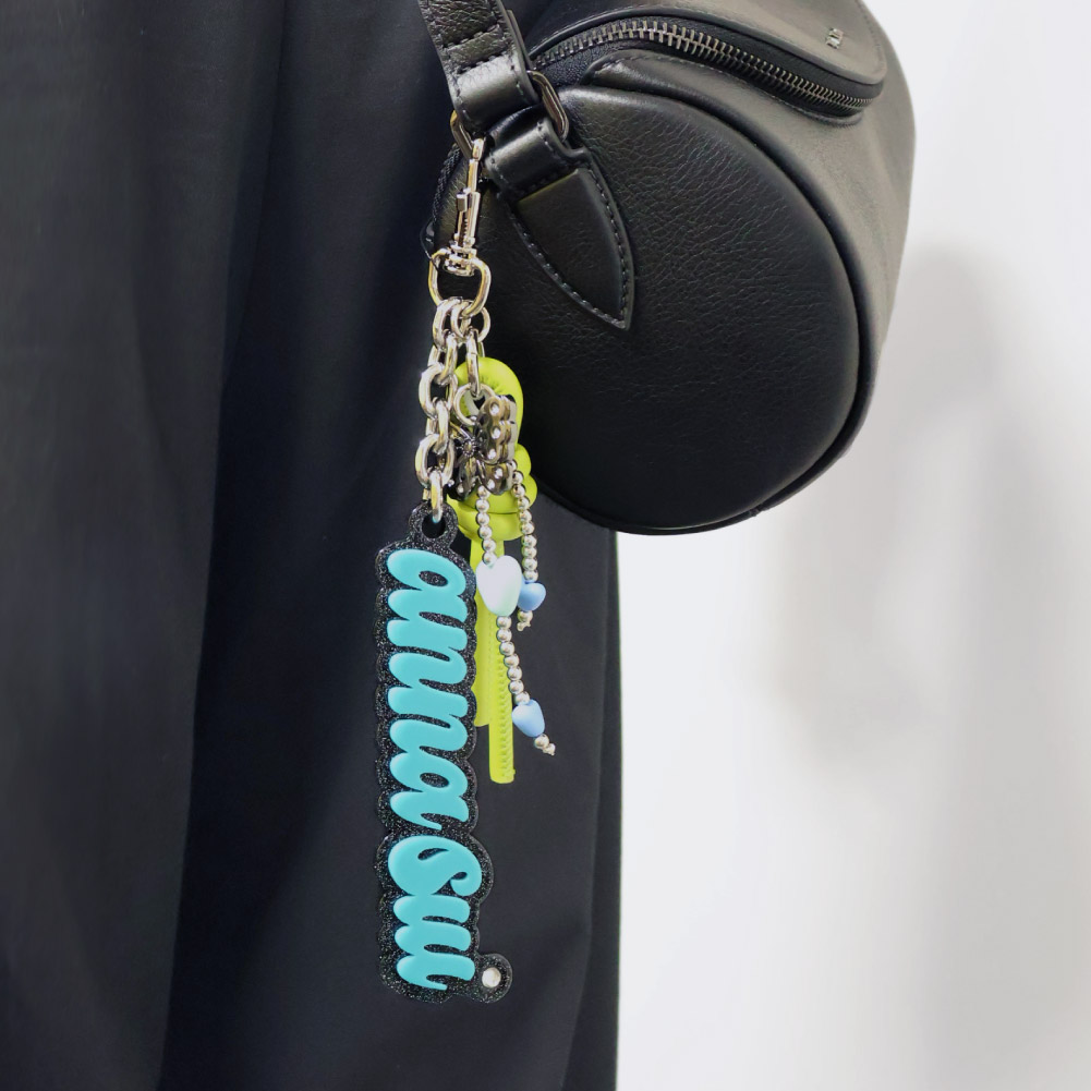 ANNA SUI アナスイ バッグチャーム レディース プレートチャーム ノットチャーム ロッキンチャーム グリーン パープル ブランド 2025年 秋冬 新作 ロック ポップ 可愛い ギフト 318163