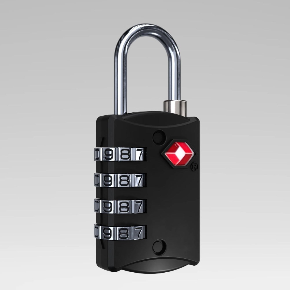 南京錠 ダイヤル式 TSA 4桁 TSAロック ダイヤルロック 鍵 ダイヤル錠 キャビンゼロ CABINZERO トラベルロック トラベルTSAロック ブラック グレー ネイビー ブルー カーキ レッド ブランド 旅行 バックパック スーツケース キャリーケース 814-CZLK011