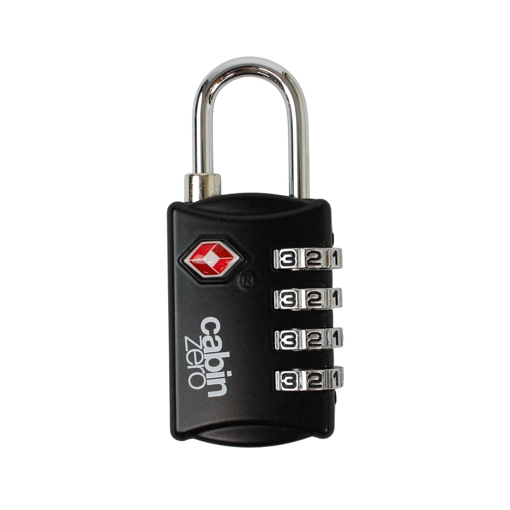 南京錠 ダイヤル式 TSA 4桁 TSAロック ダイヤルロック 鍵 ダイヤル錠 キャビンゼロ CABINZERO トラベルロック トラベルTSAロック ブラック グレー ネイビー ブルー カーキ レッド ブランド 旅行 バックパック スーツケース キャリーケース 814-CZLK011