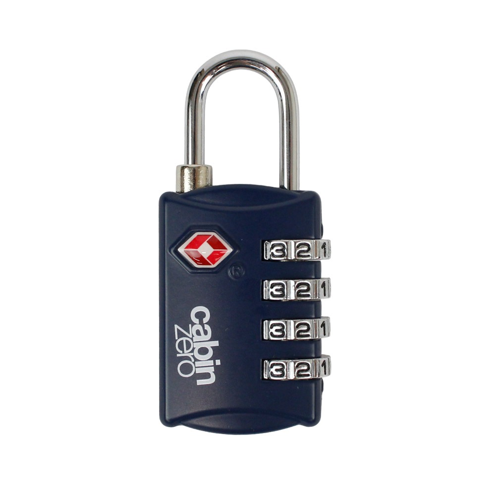 南京錠 ダイヤル式 TSA 4桁 TSAロック ダイヤルロック 鍵 ダイヤル錠 キャビンゼロ CABINZERO トラベルロック トラベルTSAロック ブラック グレー ネイビー ブルー カーキ レッド ブランド 旅行 バックパック スーツケース キャリーケース 814-CZLK011