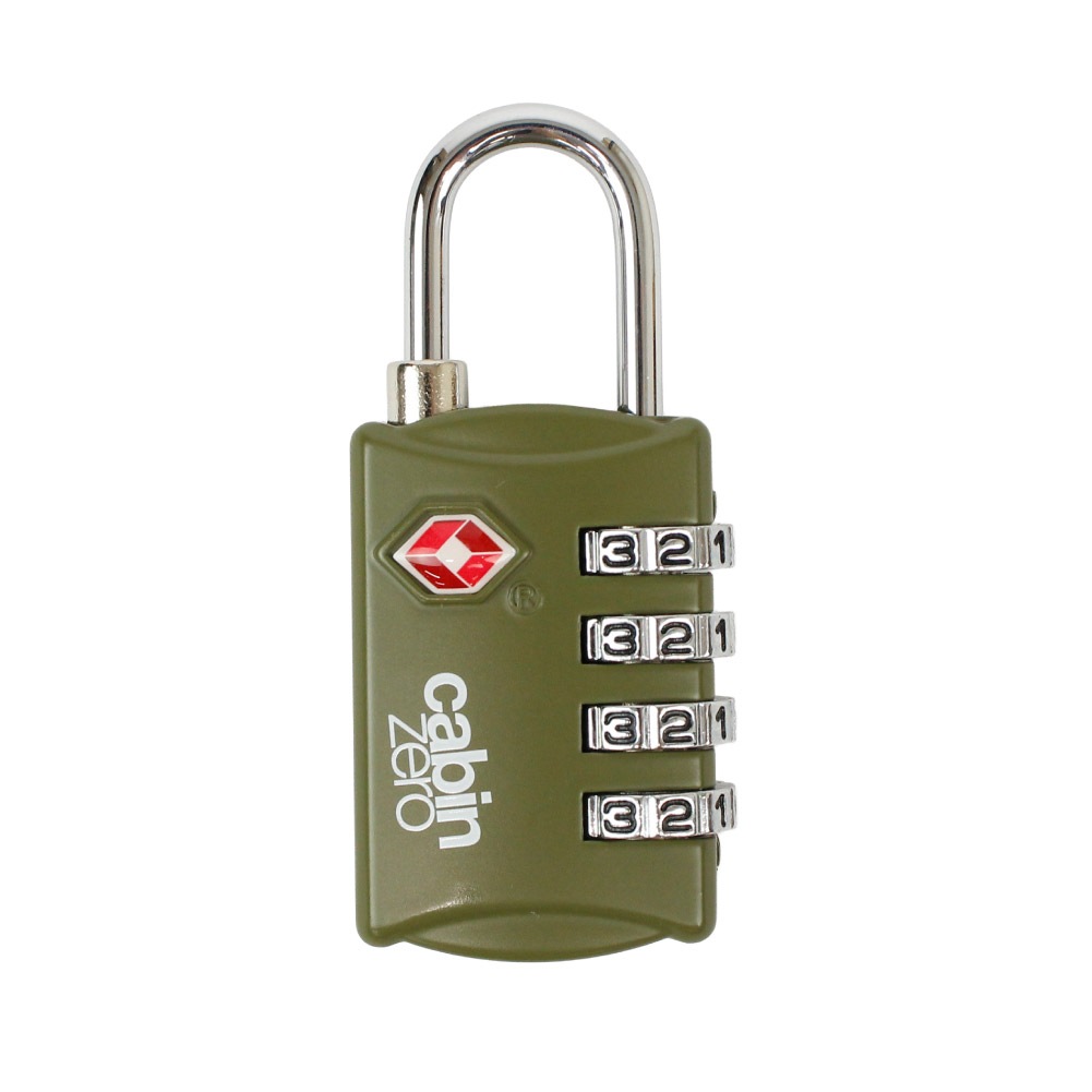 南京錠 ダイヤル式 TSA 4桁 TSAロック ダイヤルロック 鍵 ダイヤル錠 キャビンゼロ CABINZERO トラベルロック トラベルTSAロック ブラック グレー ネイビー ブルー カーキ レッド ブランド 旅行 バックパック スーツケース キャリーケース 814-CZLK011