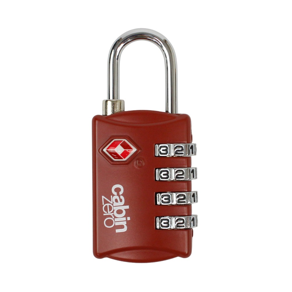 南京錠 ダイヤル式 TSA 4桁 TSAロック ダイヤルロック 鍵 ダイヤル錠 キャビンゼロ CABINZERO トラベルロック トラベルTSAロック ブラック グレー ネイビー ブルー カーキ レッド ブランド 旅行 バックパック スーツケース キャリーケース 814-CZLK011