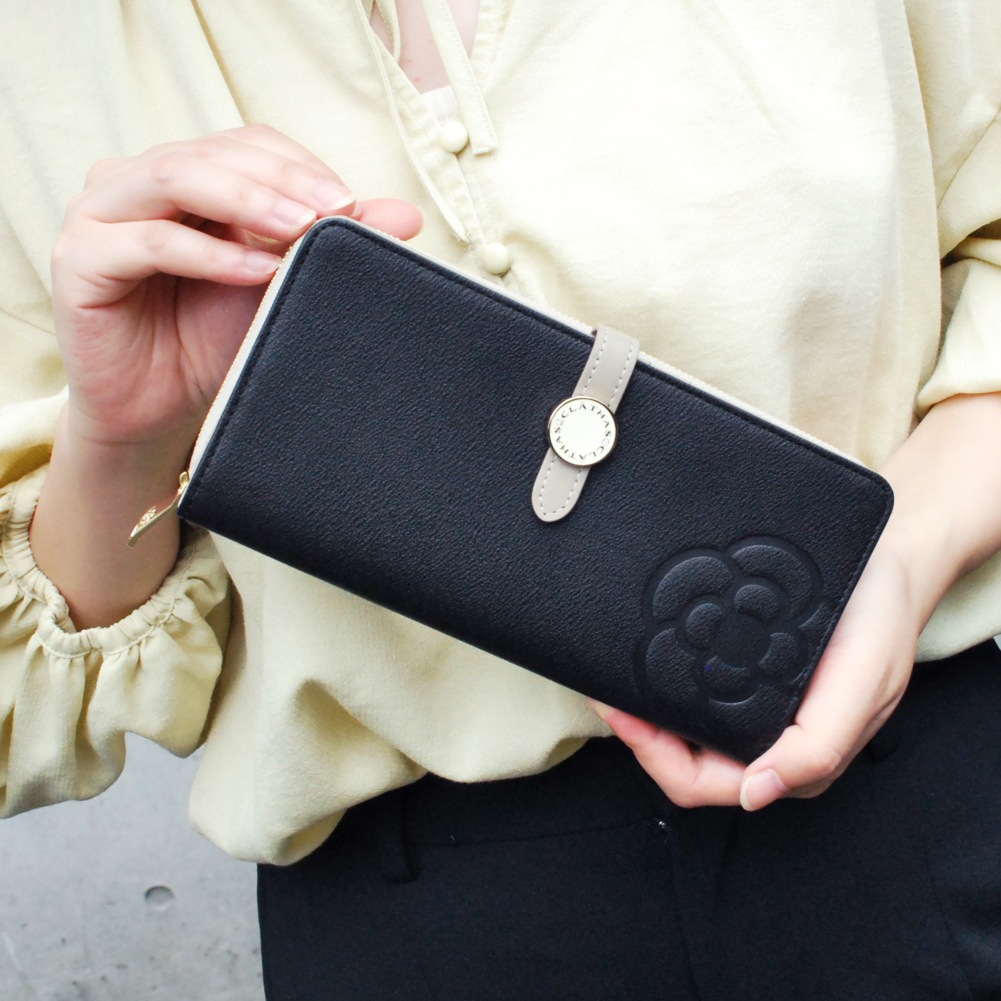 財布 レディース ブランド 黒 CLATHAS クレイサス 本革 レザー 長財布 クレイサス 長財布 clathas 長財布 財布 レディース ブランド 使い