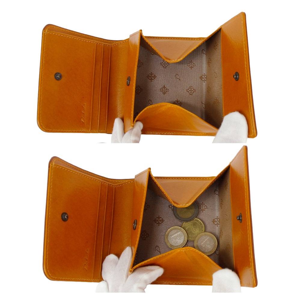 Dakota ダコタ 財布 レディース 二つ折り財布 二つ折り レザー ブランド 大人 上品 可愛い エレファンテ グリーン マスタード レッド 緑 黄色 赤 像 0031780