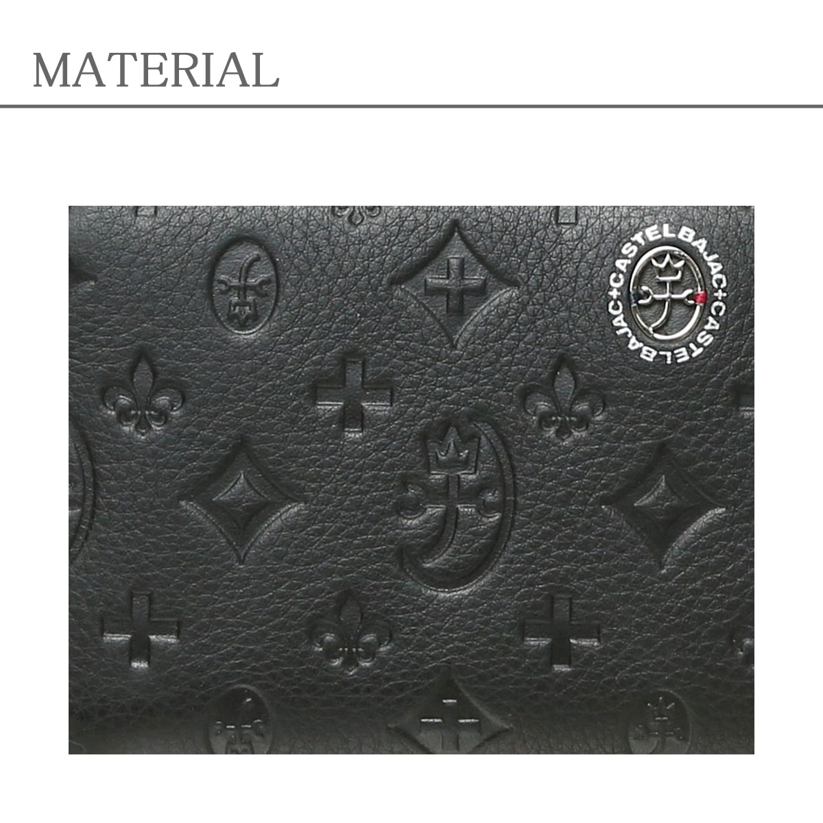 カステルバジャック 長財布 ラウンドファスナー カード段12