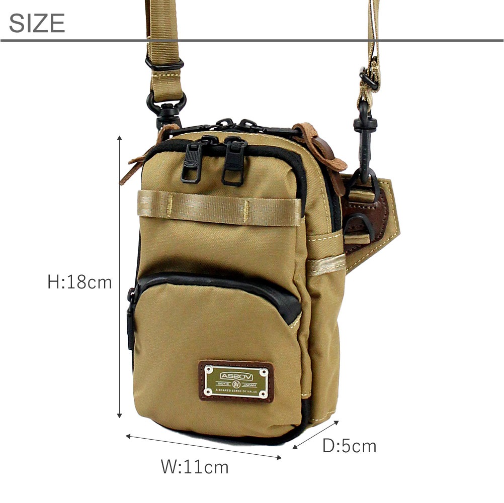 AS2OV アッソブ スマホショルダー スマホポーチ スマホポシェット お財布ショルダー お財布ポシェット ブランド メンズ レディース ナイロン 062100