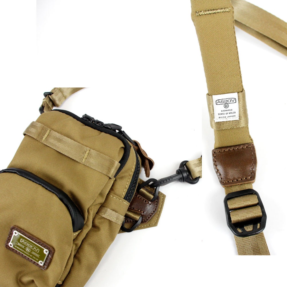 AS2OV アッソブ スマホショルダー スマホポーチ スマホポシェット お財布ショルダー お財布ポシェット ブランド メンズ レディース ナイロン 062100