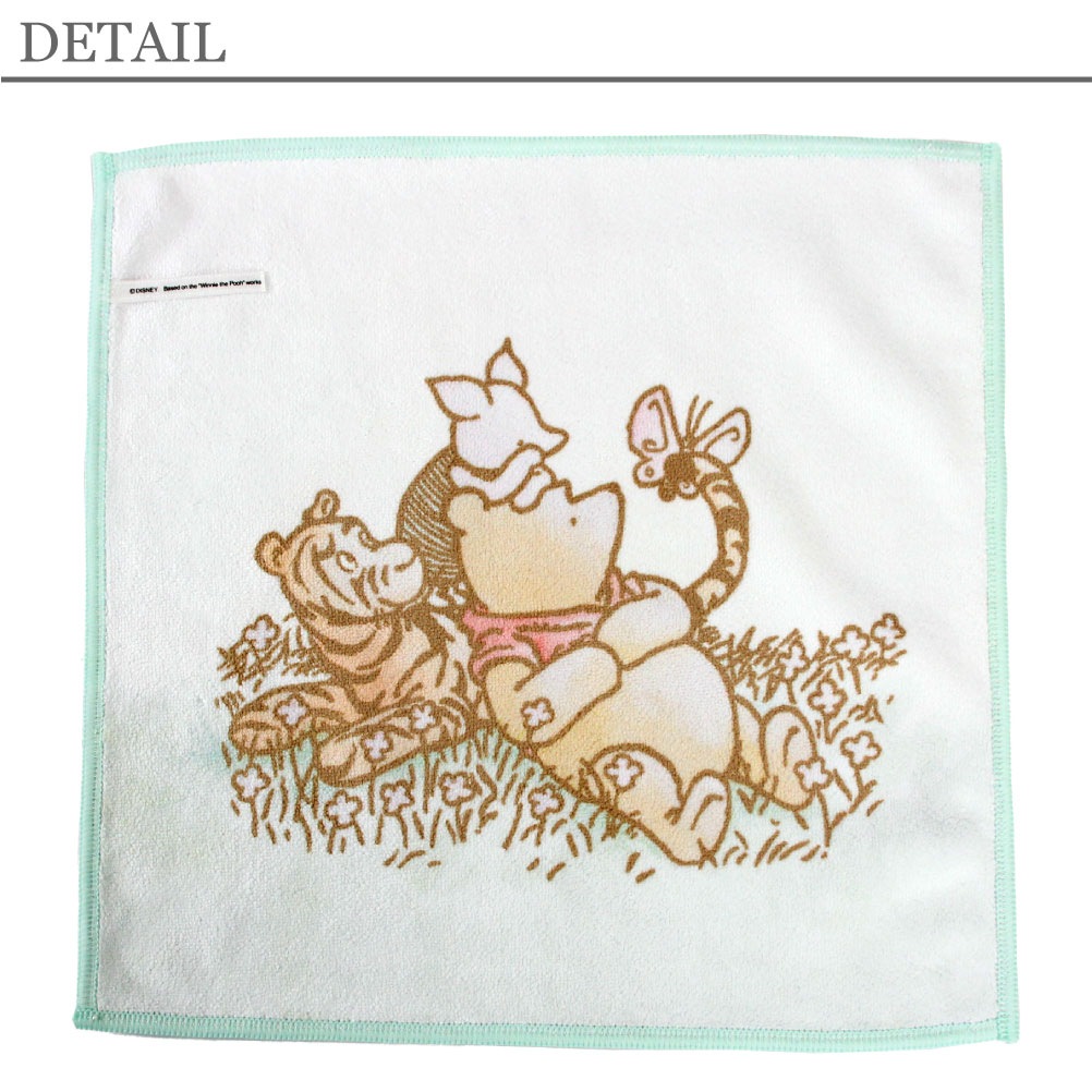 ポールアンドジョー くまのプーさん コラボ ハンカチ スマホ拭き メガネ拭き キャラクター 可愛い 2WAY 花柄 レディース ブランド 女の子 000329-0001