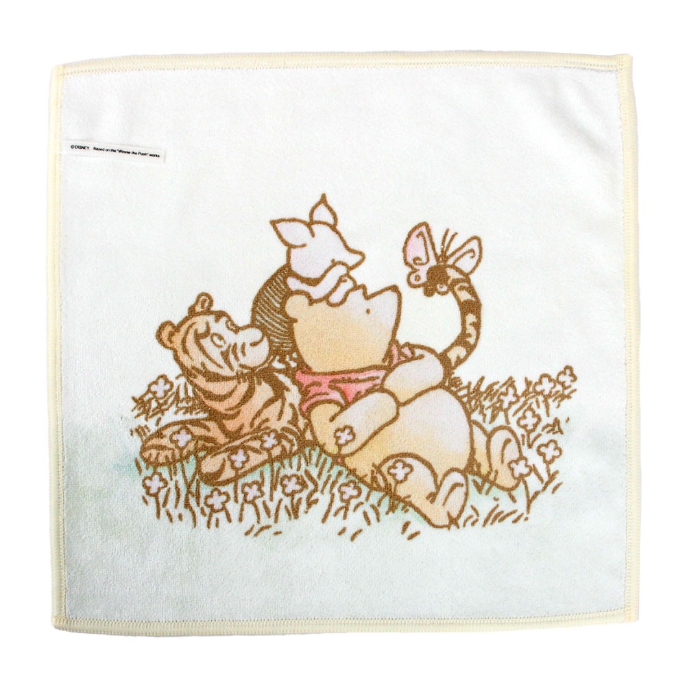 ポールアンドジョー くまのプーさん コラボ ハンカチ スマホ拭き メガネ拭き キャラクター 可愛い 2WAY 花柄 レディース ブランド 女の子 000329-0001