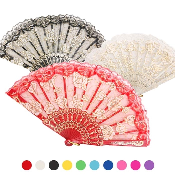 バレエ 扇子/センス レースラメ【練習用】ドン・キホーテ/キトリ（バレエ雑貨・グッズ）