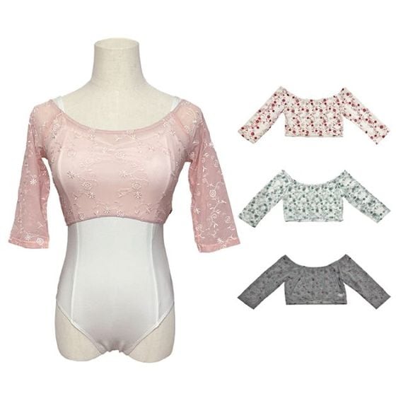 バレエトップス バレエ トップス 大人 長袖 Vネック ウエスト巻き フィット