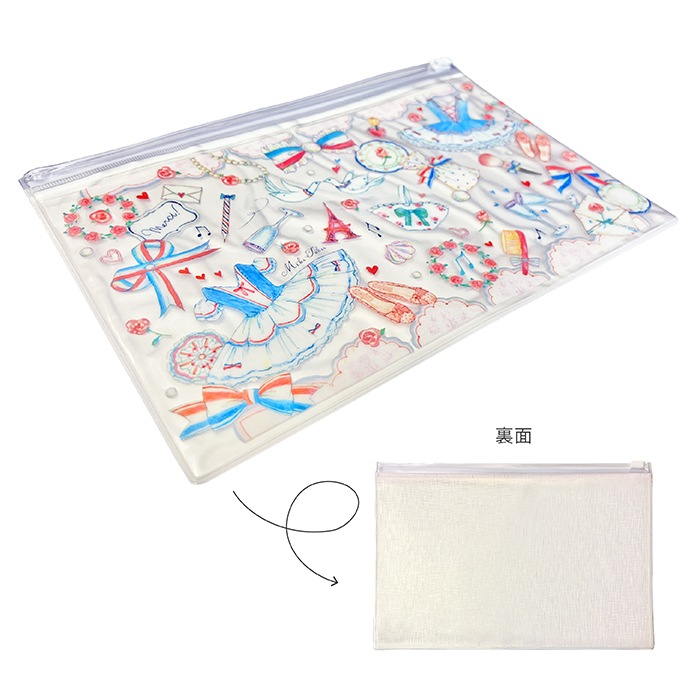 たけいみき】2ポケット抗菌マルチケース 小物入れ 衛生用品入れ